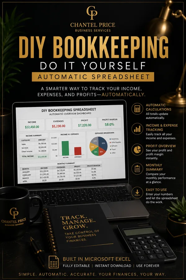 Bookkeeping DIY Automatic Spreadsheet